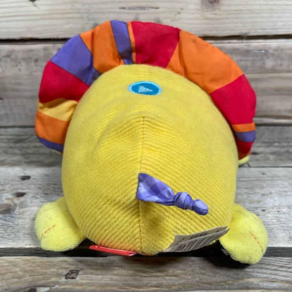 Infantino Lion Plush 2017 Rainbow Striped 8” Talks Music Sensory Stuffed Animal - Picture 4 of 12